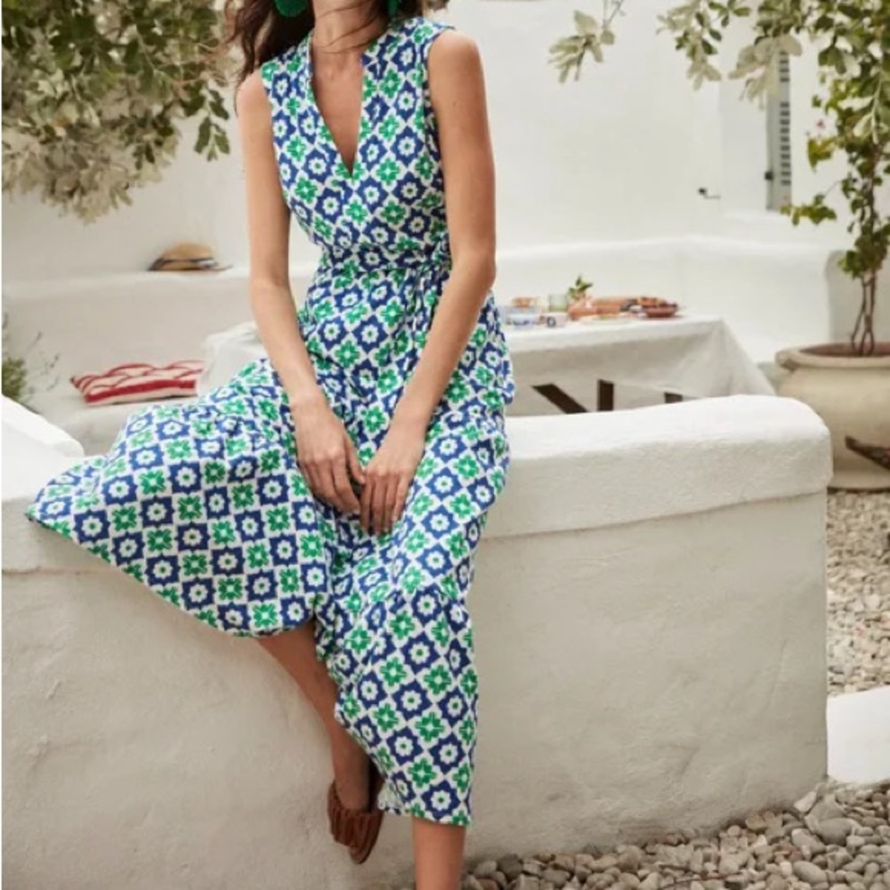 Boden Naomi Notch Jersey Maxi Dress 6P